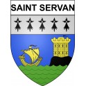 Saint Servan 35 ville Stickers blason autocollant adhésif