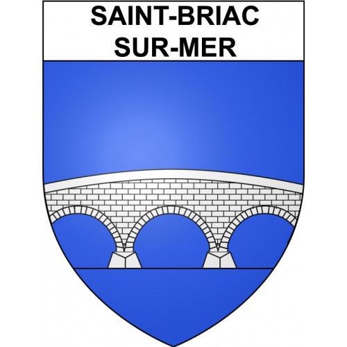Saint-Briac-sur-Mer 35 ville Stickers blason autocollant adhésif