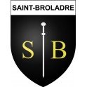 Saint-Broladre 35 ville Stickers blason autocollant adhésif