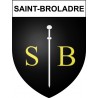 Saint-Broladre 35 ville Stickers blason autocollant adhésif