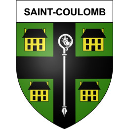 Saint-Coulomb 35 ville Stickers blason autocollant adhésif
