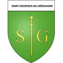 Saint-Georges-de-Gréaighne 35 ville Stickers blason autocollant adhésif