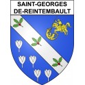 Pegatinas escudo de armas de Bazas adhesivo de la etiqueta engomada