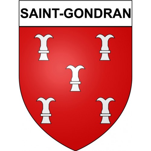 Saint-Gondran 35 ville Stickers blason autocollant adhésif