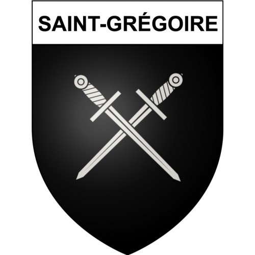 Saint-Grégoire 35 ville Stickers blason autocollant adhésif