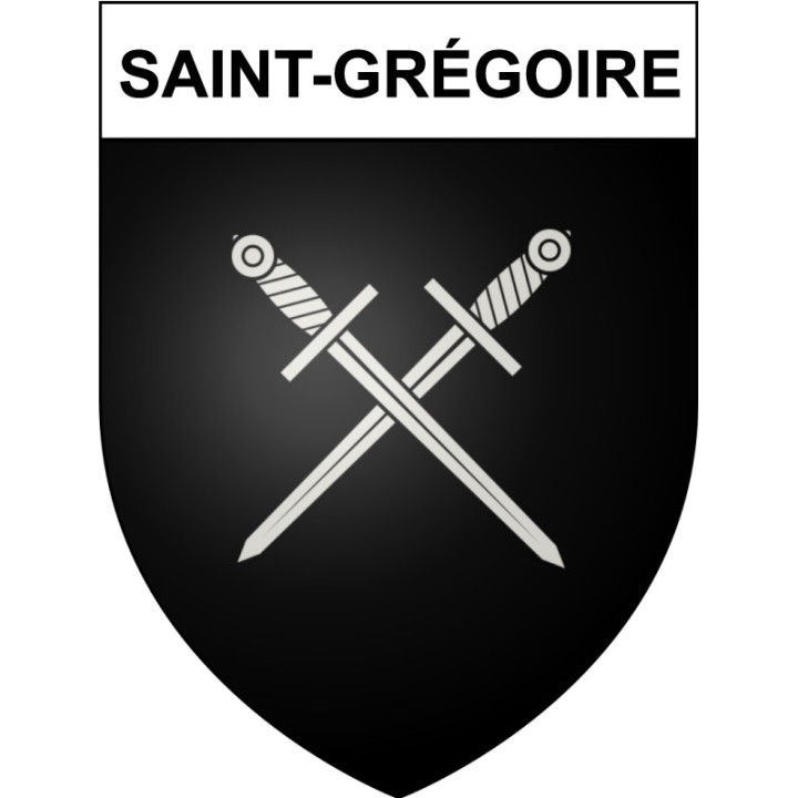 Saint-Grégoire 35 ville Stickers blason autocollant adhésif