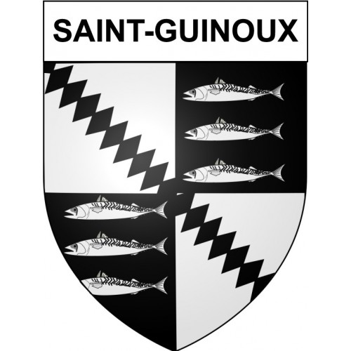 Saint-Guinoux 35 ville Stickers blason autocollant adhésif
