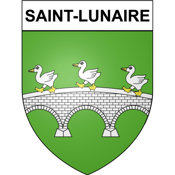 Saint-Lunaire 35 ville Stickers blason autocollant adhésif