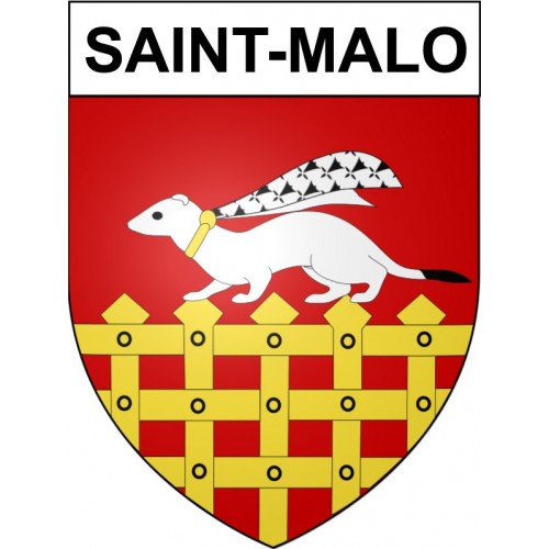 Saint-Malo 35 ville Stickers blason autocollant adhésif