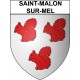 Saint-Malon-sur-Mel 35 ville Stickers blason autocollant adhésif