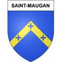 Saint-Maugan 35 ville Stickers blason autocollant adhésif