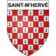 Saint-M'Hervé 35 ville Stickers blason autocollant adhésif