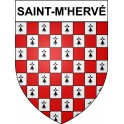 Saint-M'Hervé 35 ville Stickers blason autocollant adhésif