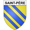 Pegatinas escudo de armas de Saint-Père adhesivo de la etiqueta engomada