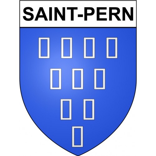 Saint-Pern 35 ville Stickers blason autocollant adhésif