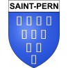 Saint-Pern 35 ville Stickers blason autocollant adhésif