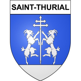 Saint-Thurial 35 ville Stickers blason autocollant adhésif