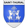 Saint-Thurial 35 ville Stickers blason autocollant adhésif