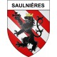 Saulnières 35 ville Stickers blason autocollant adhésif