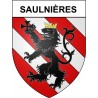 Saulnières 35 ville Stickers blason autocollant adhésif