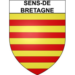 Pegatinas escudo de armas de Bazas adhesivo de la etiqueta engomada