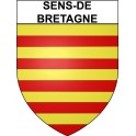 Sens-de-Bretagne 35 ville Stickers blason autocollant adhésif