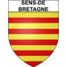 Stickers coat of arms Sens-de-Bretagne adhesive sticker