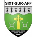 Sixt-sur-Aff 35 ville Stickers blason autocollant adhésif