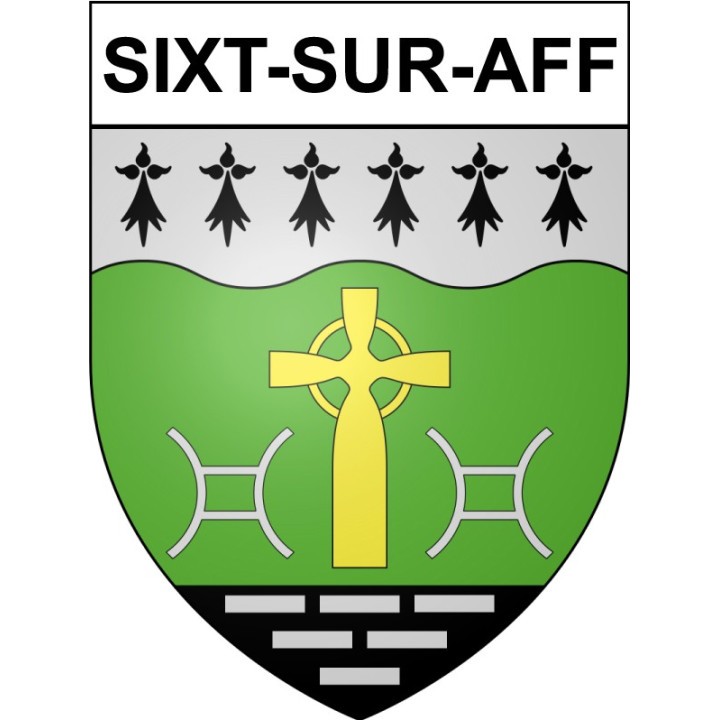 Stickers coat of arms Bazas adhesive sticker