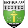 Sixt-sur-Aff 35 ville Stickers blason autocollant adhésif