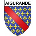Pegatinas escudo de armas de Bazas adhesivo de la etiqueta engomada