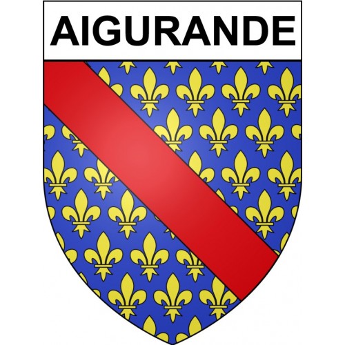 Aigurande 36 ville Stickers blason autocollant adhésif