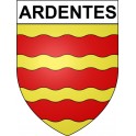 Pegatinas escudo de armas de Bazas adhesivo de la etiqueta engomada