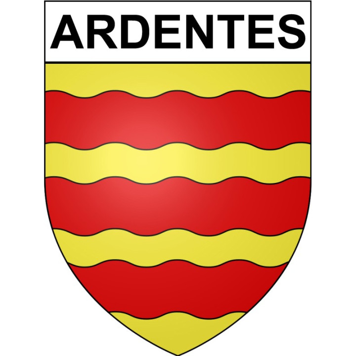 Pegatinas escudo de armas de Bazas adhesivo de la etiqueta engomada