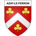 Pegatinas escudo de armas de Bazas adhesivo de la etiqueta engomada