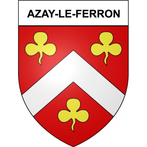 Azay-le-Ferron 36 ville Stickers blason autocollant adhésif