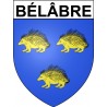 Bélâbre 36 ville Stickers blason autocollant adhésif