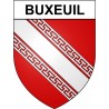 Pegatinas escudo de armas de Buxeuil adhesivo de la etiqueta engomada