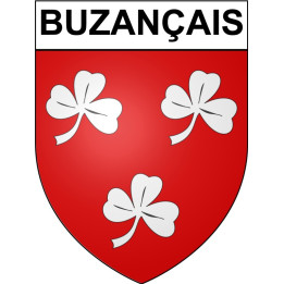 Pegatinas escudo de armas de Bazas adhesivo de la etiqueta engomada