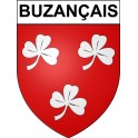Buzançais 36 ville Stickers blason autocollant adhésif