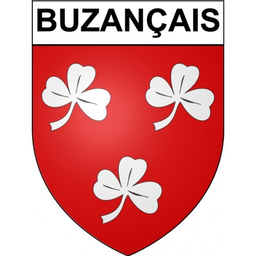 Buzançais 36 ville Stickers blason autocollant adhésif