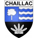 Chaillac 36 ville Stickers blason autocollant adhésif