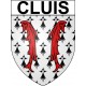 Cluis 36 ville Stickers blason autocollant adhésif