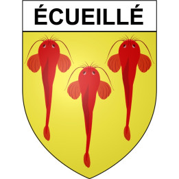 écueillé 36 ville Stickers blason autocollant adhésif