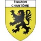 éguzon-Chantôme 36 ville Stickers blason autocollant adhésif