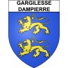 Gargilesse-Dampierre 36 ville Stickers blason autocollant adhésif