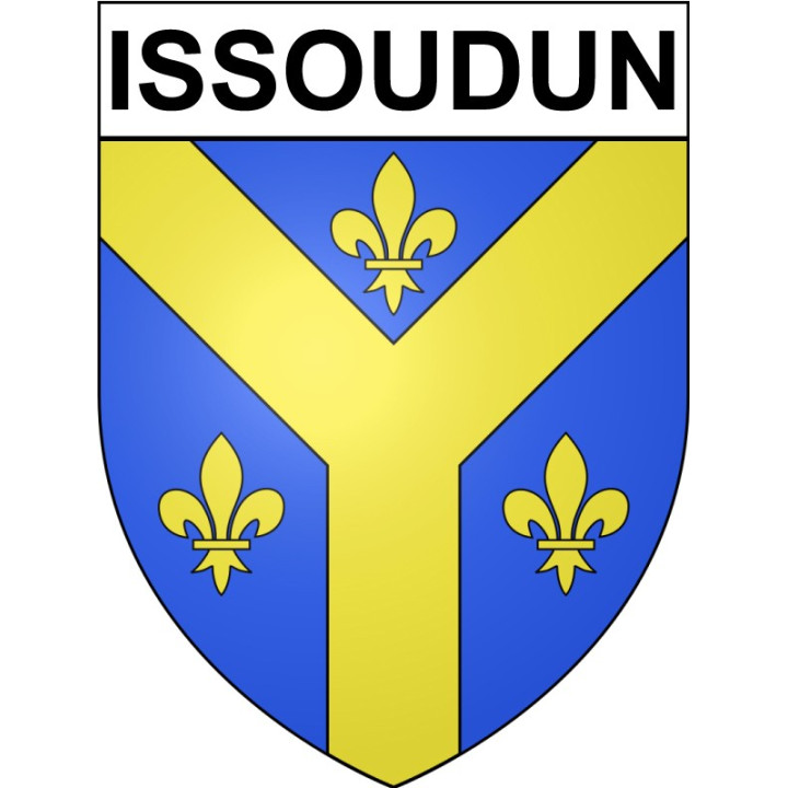 Issoudun 36 ville Stickers blason autocollant adhésif
