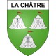 La Châtre 36 ville Stickers blason autocollant adhésif