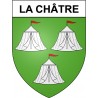 La Châtre 36 ville Stickers blason autocollant adhésif