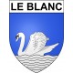 Le Blanc 36 ville Stickers blason autocollant adhésif